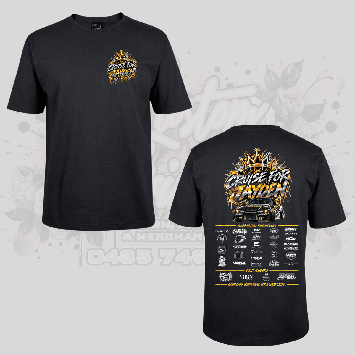 CRUISE FOR JAYDEN CHARITY TEES