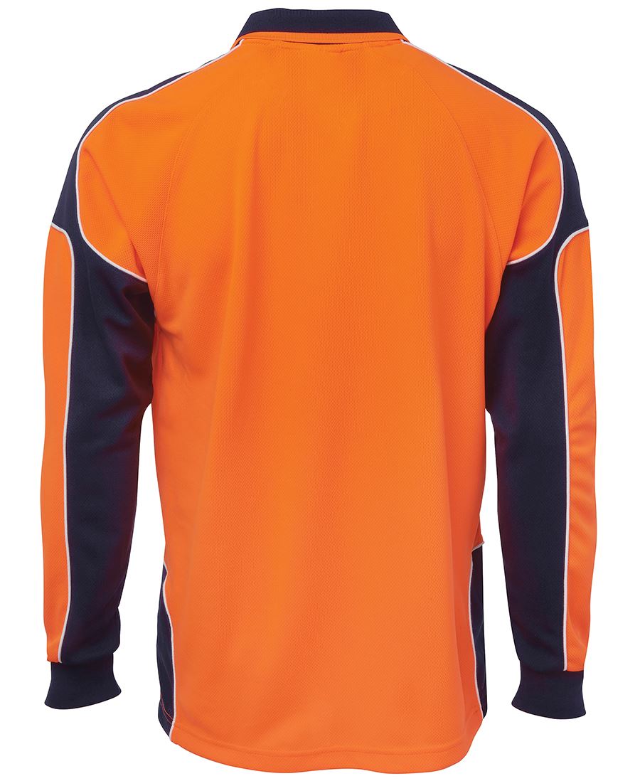 6AP4L - HI VIS L/S ARM PANEL POLO