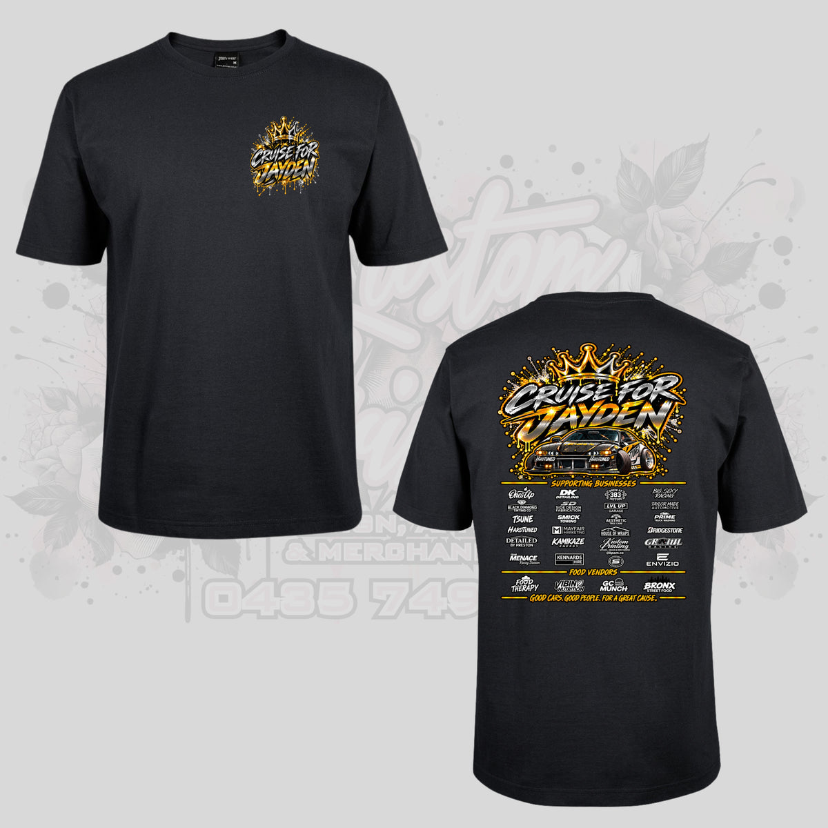 CRUISE FOR JAYDEN CHARITY TEES